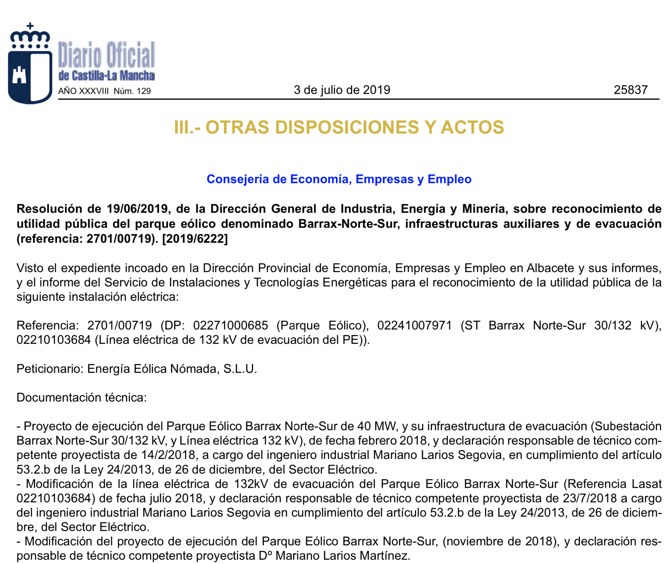 Numerosos afectados por expropiaciones en Barrax