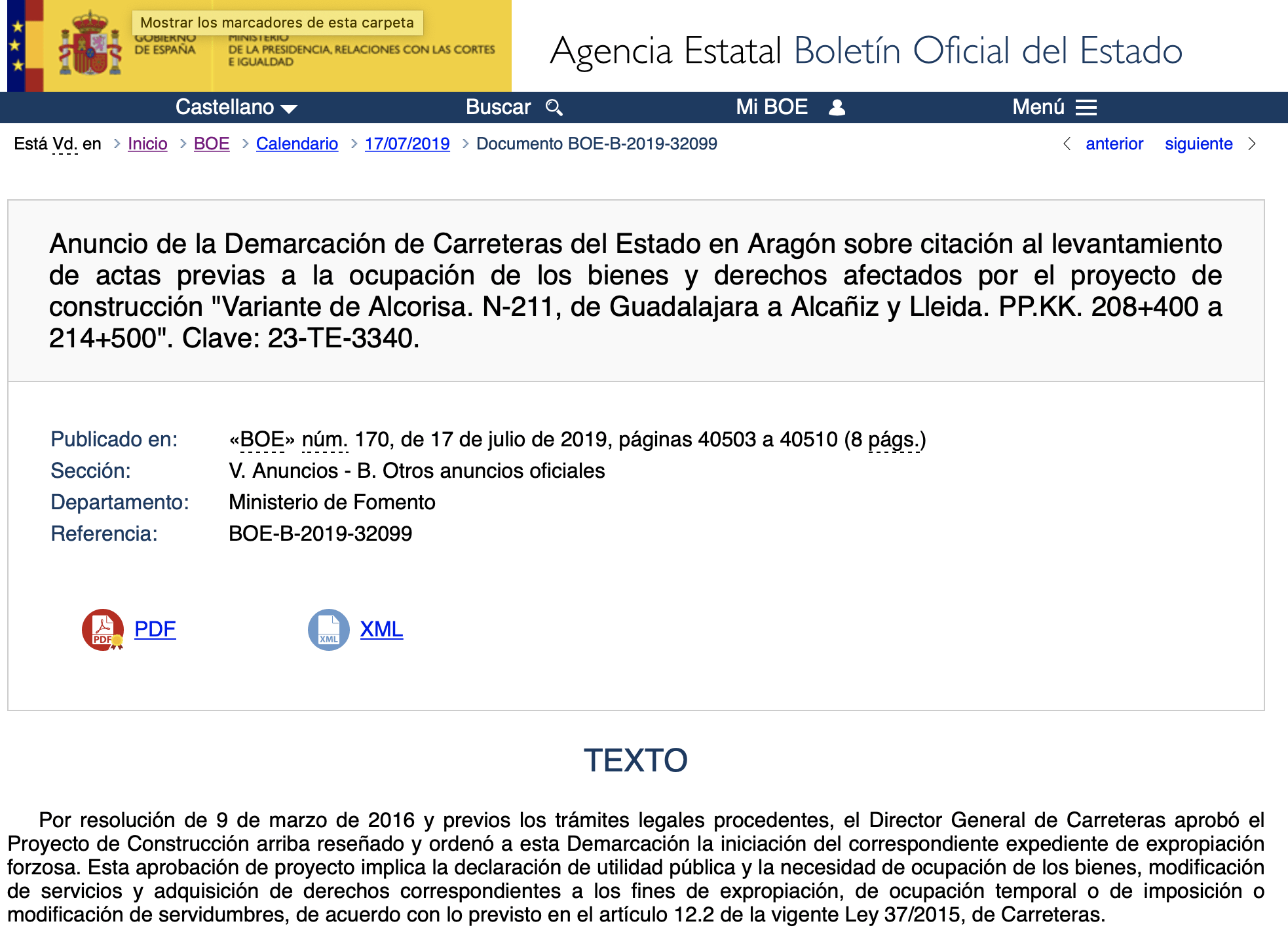 Numerosos afectados por expropiaciones en Alcorisa