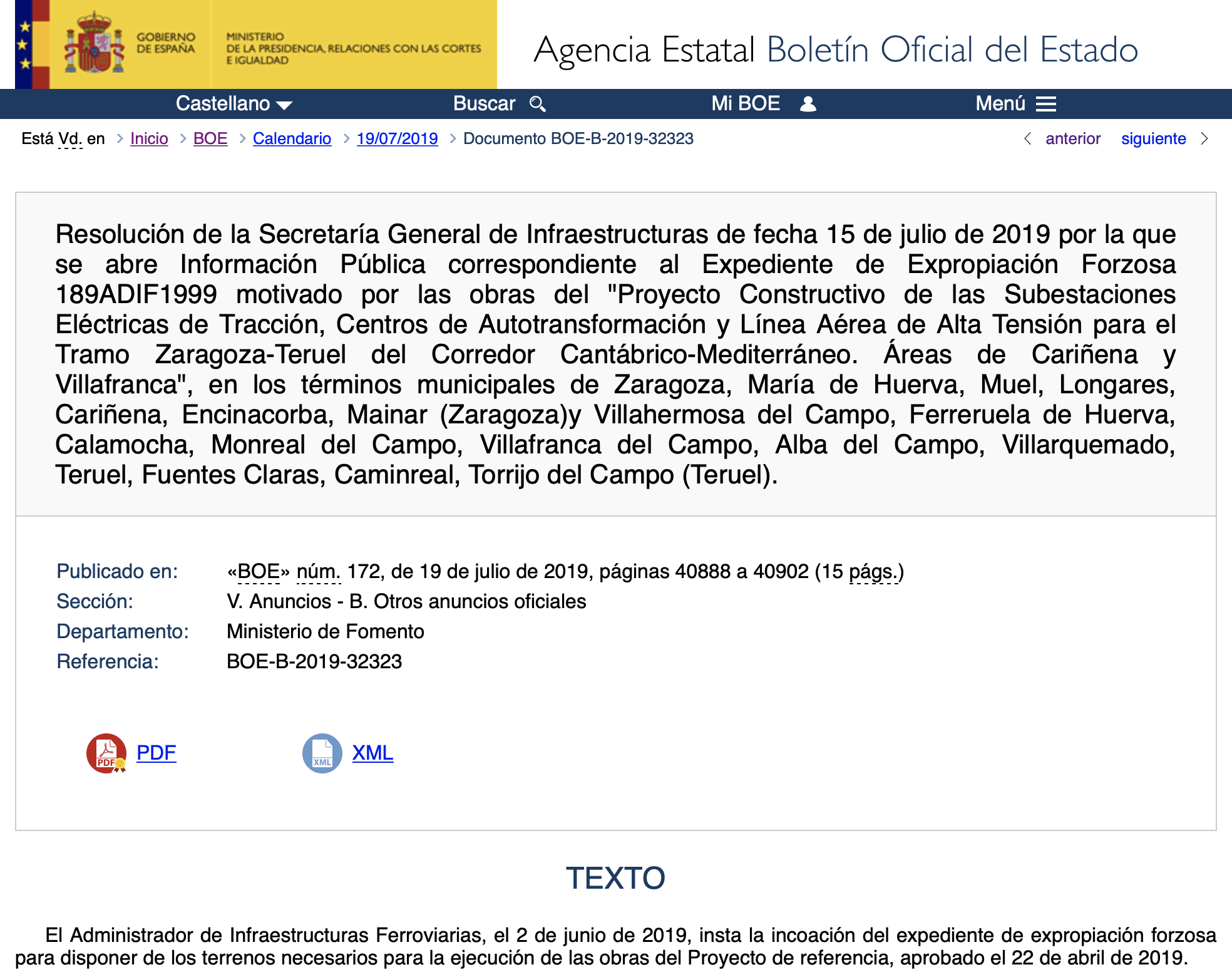 Cientos de afectados por expropiaciones en las provincias de Teruel y Zaragoza