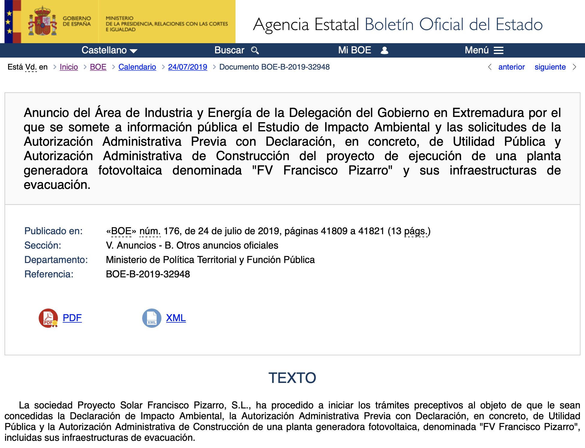 expropiaciones en Cáceres