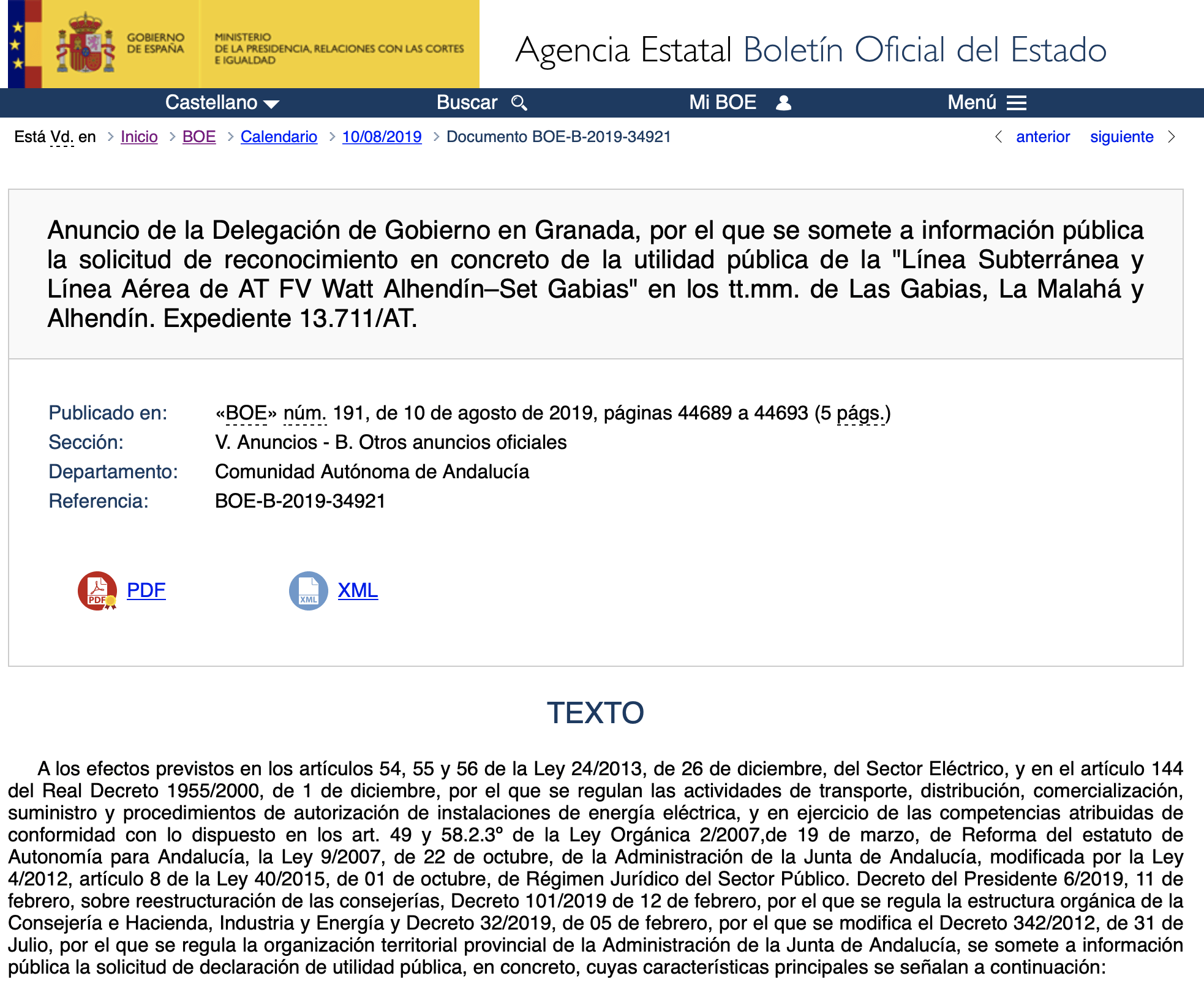 Expropiaciones en Las Gabias La Malaha y Alhendin