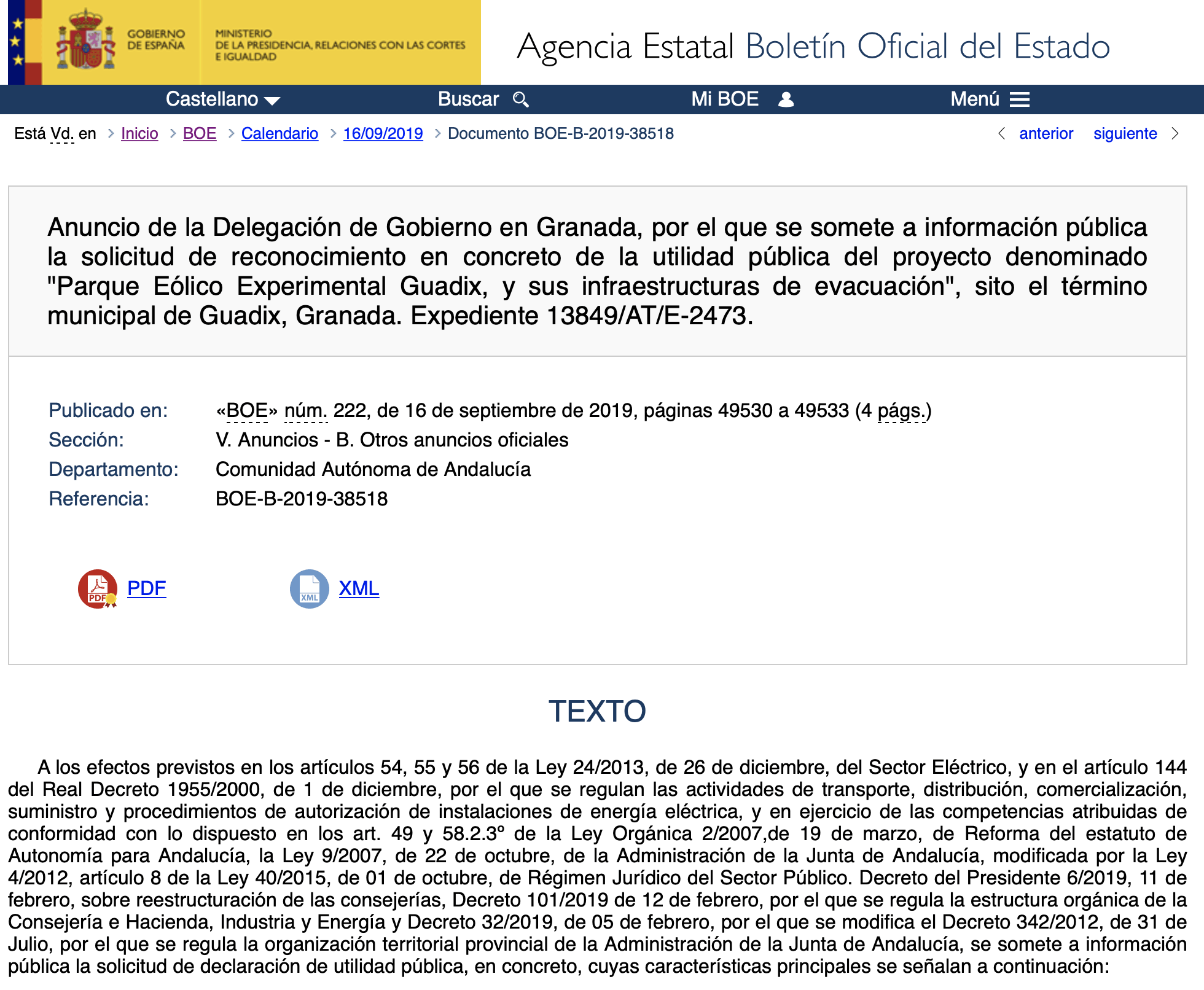 Expropiaciones en Guadix