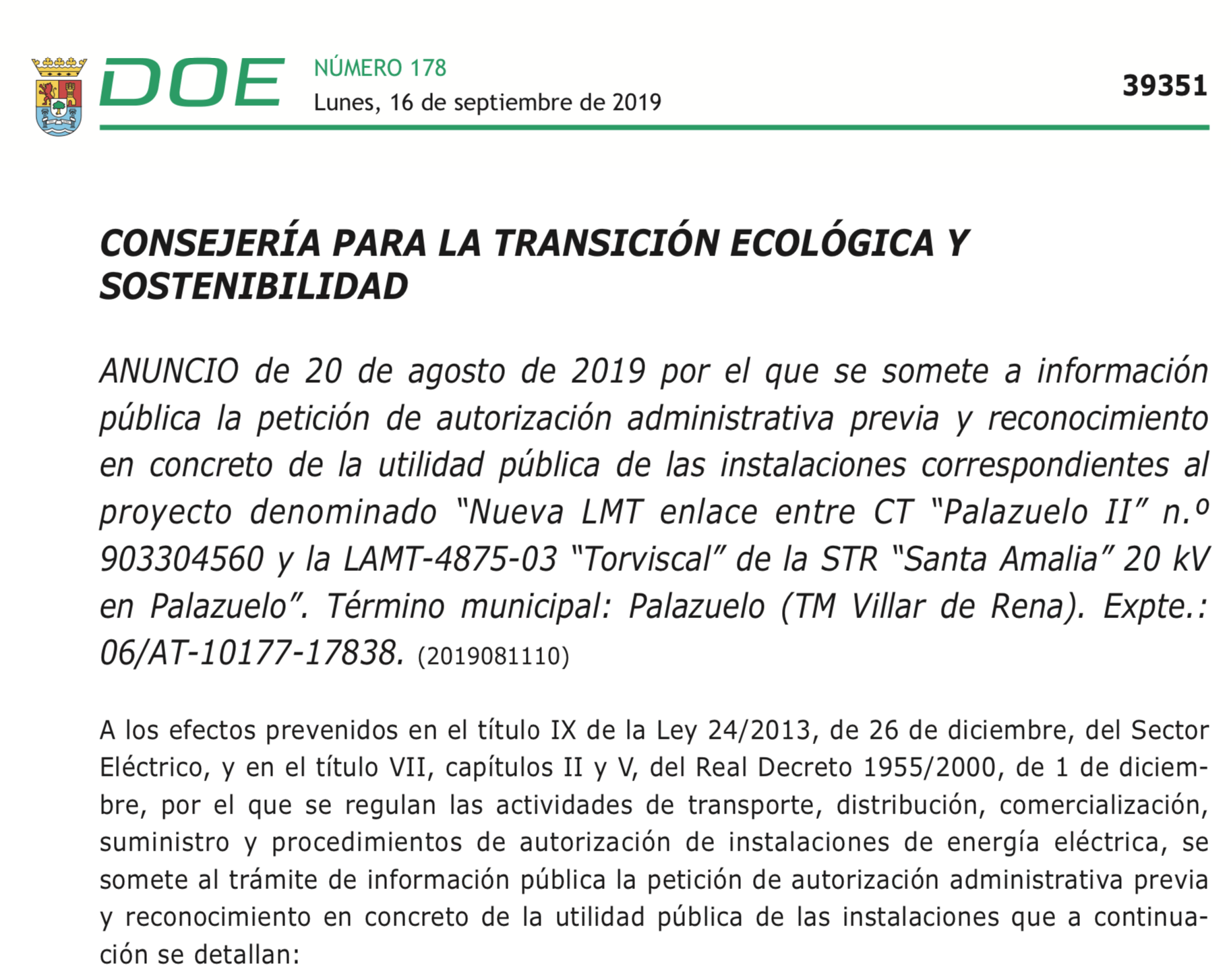 Expropiaciones en Palazuelo