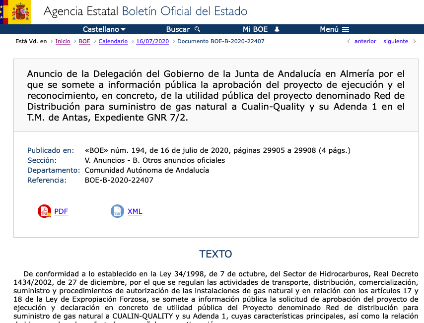 Expropiaciones en Antas