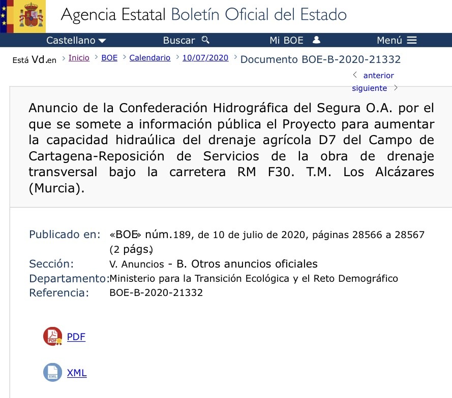 Expropiaciones en los Alcázares Murcia