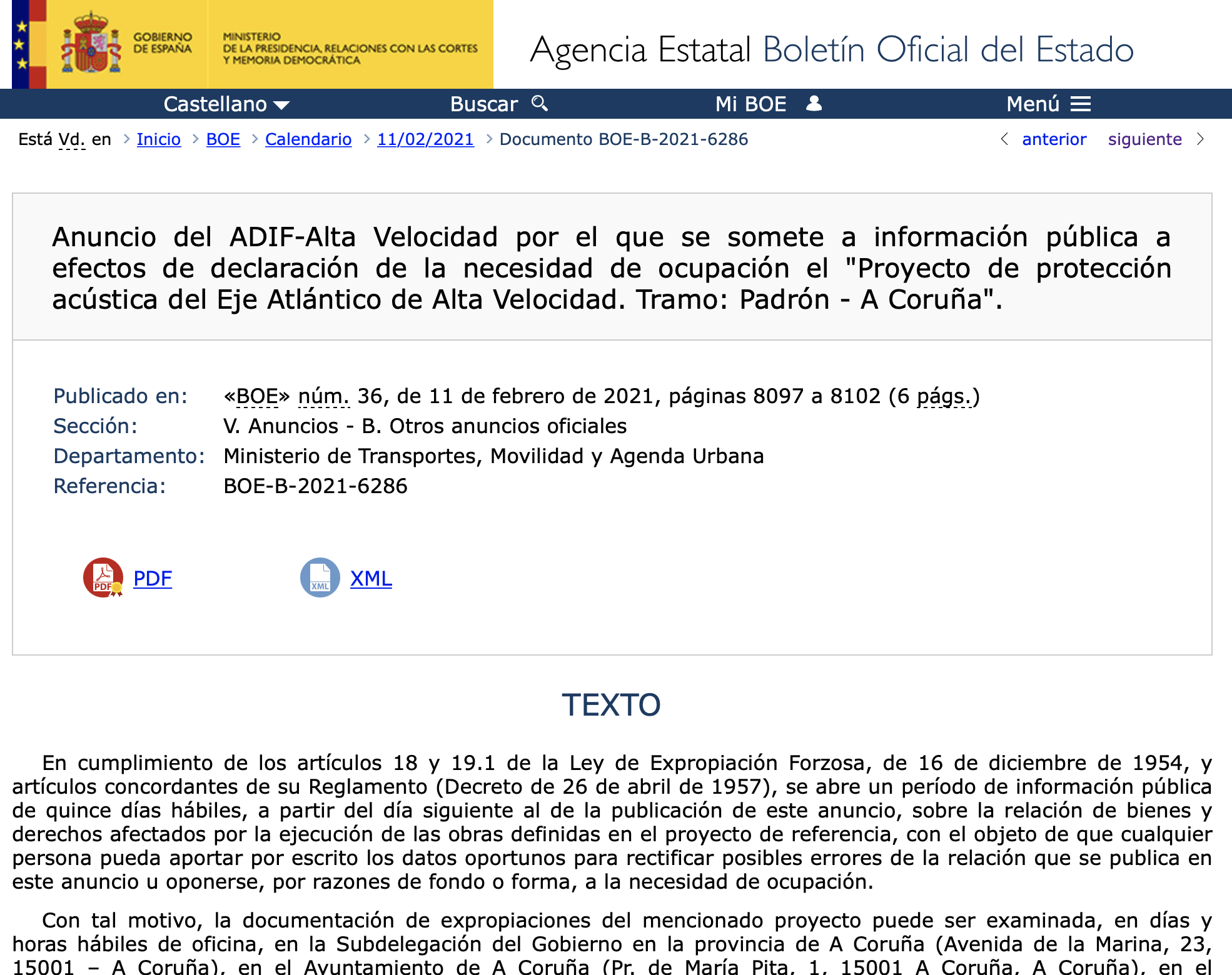 Expropiaciones en La Coruña Ames Cerceda Culleredo Oroso Santiago De Compostela y Teo