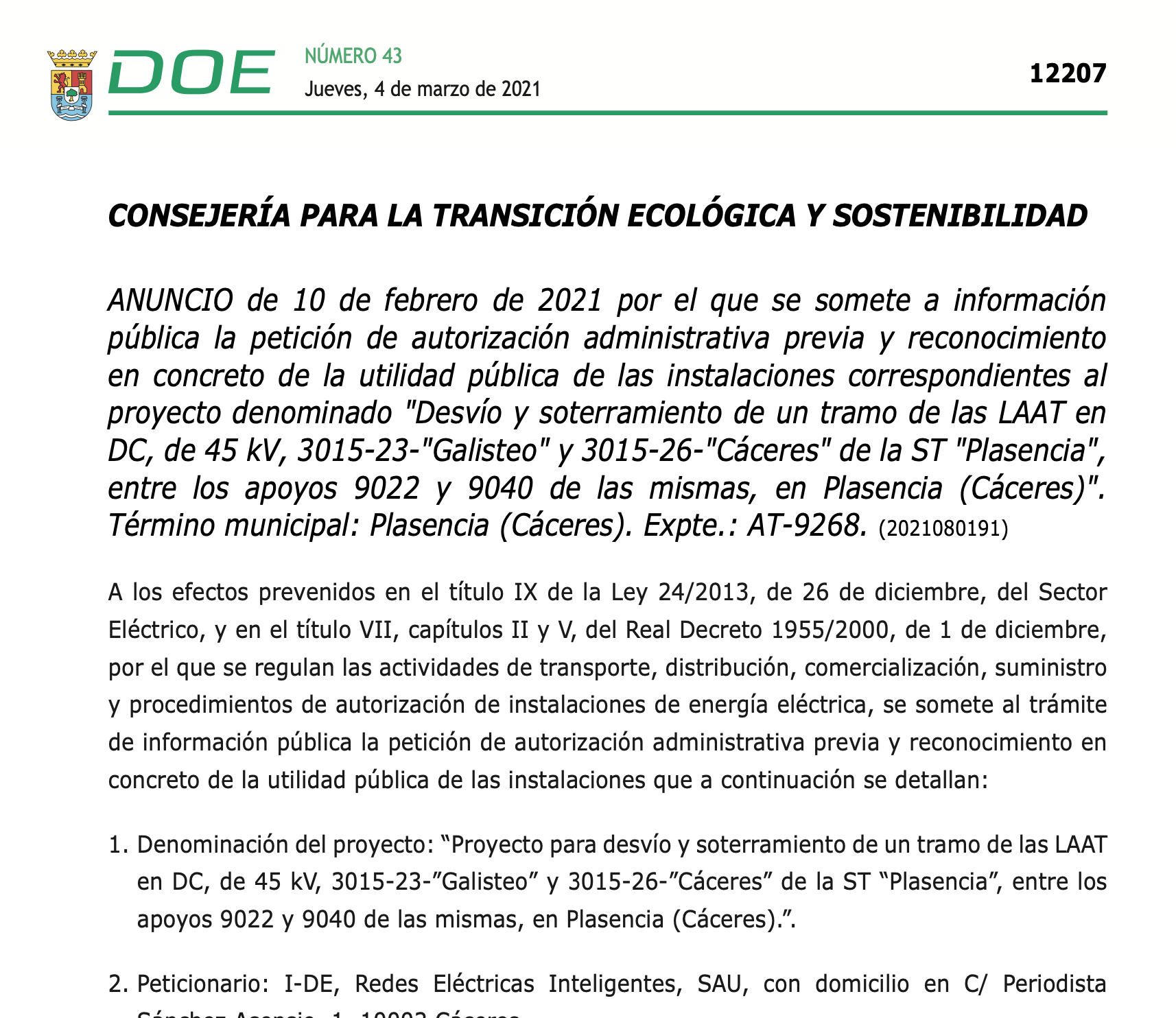 Expropiaciones en Plasencia Cáceres