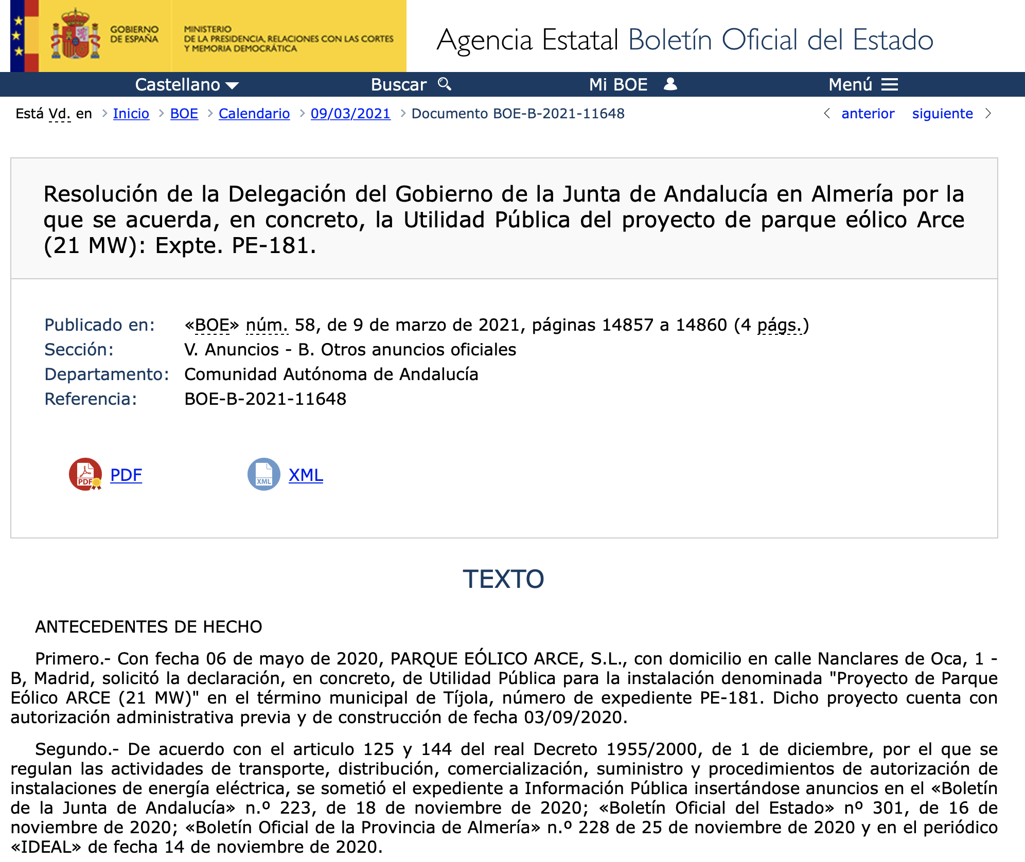 Expropiaciones en Tíjola Almería