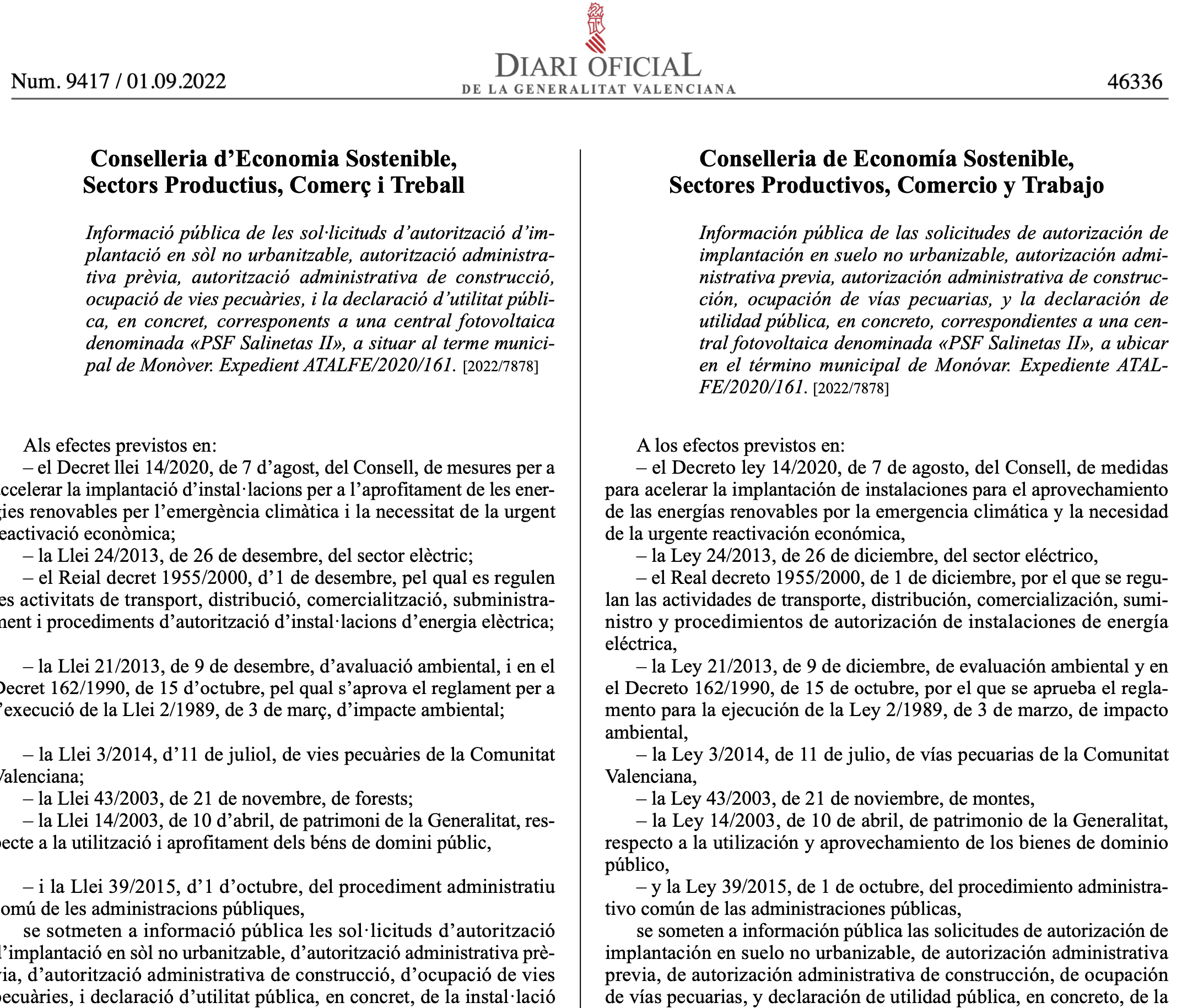 Expropiaciones en el municipio de Monovar