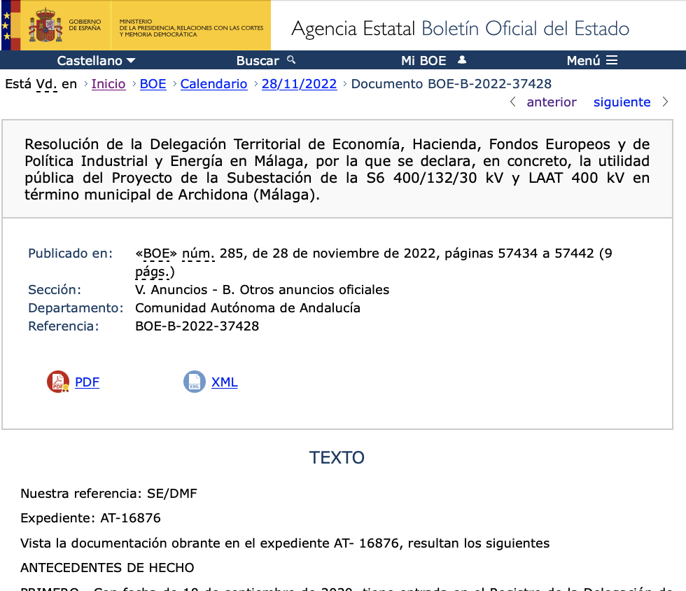 expropiaciones en Archidona