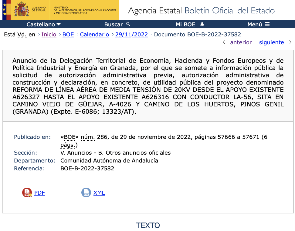 expropiaciones en Pinos Genil
