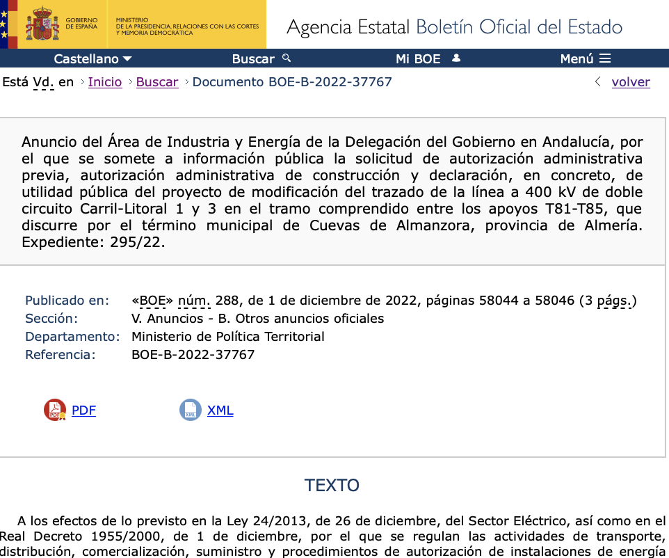 Expropiaciones en Cuevas de Almanzora