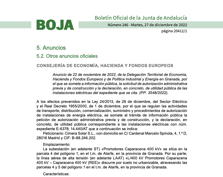 Expropiaciones en Atarfe