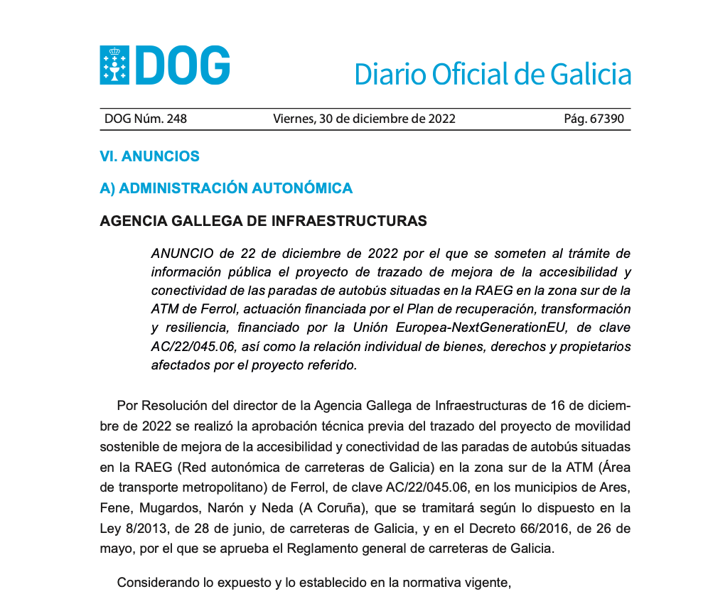 Expropiaciones en Ares Febe Mugardos Narón y Neda