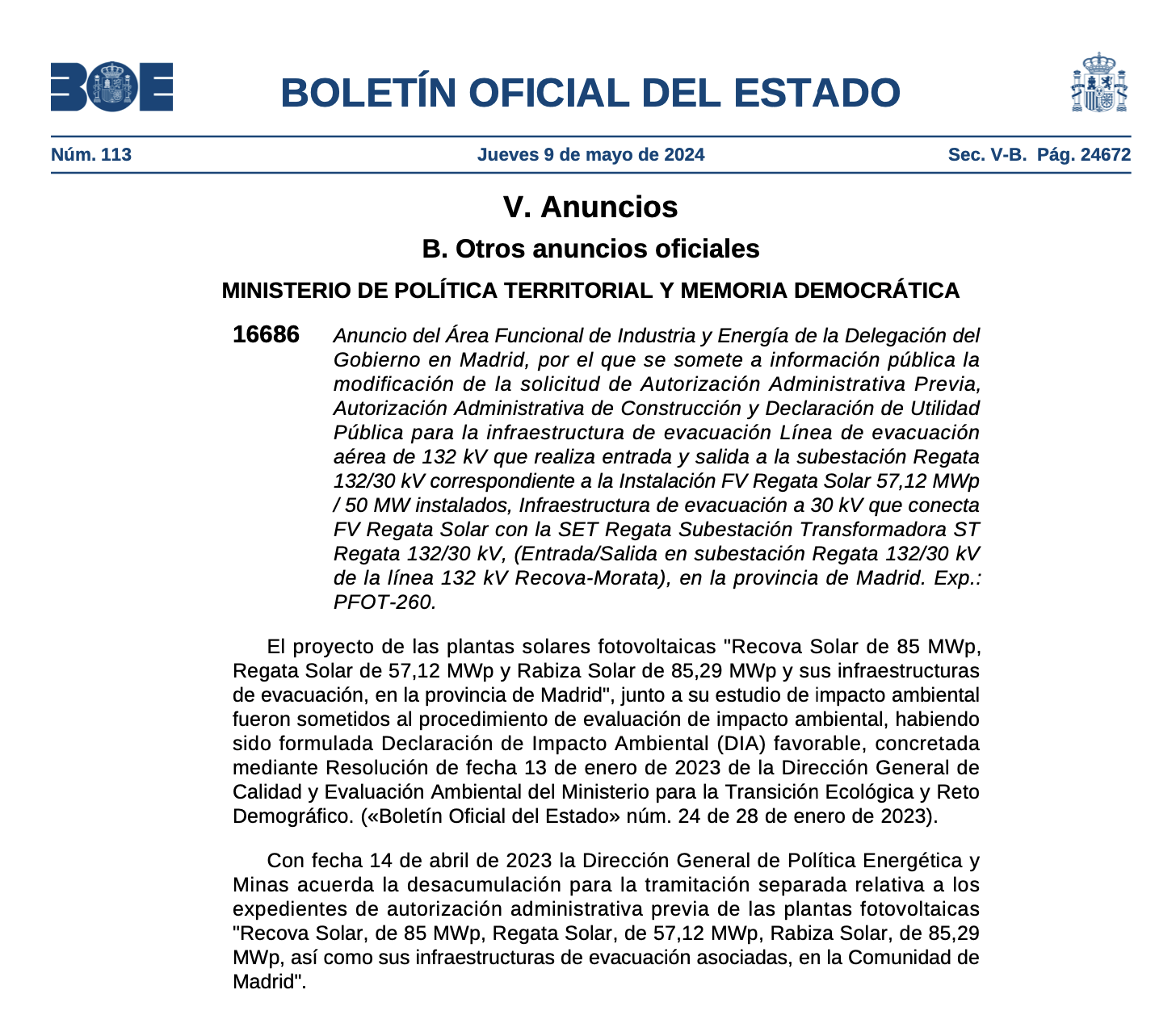 Expropiaciones en Colmenar de Oreja (Madrid)