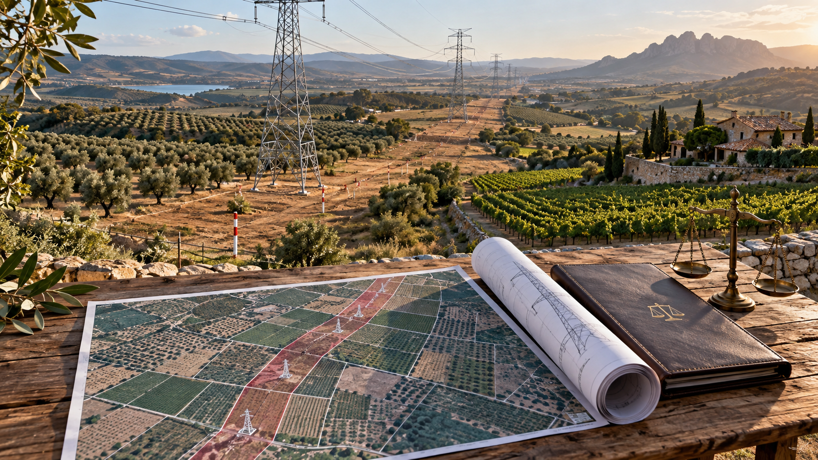 Expropiación por línea eléctrica: servidumbre, trazado y derechos