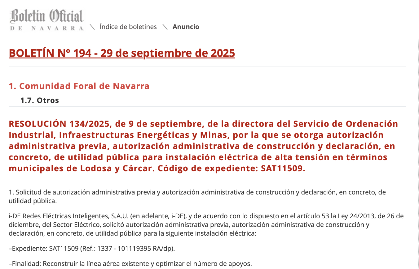 Expropiaciones en Lodosa y Cárcar (Navarra)