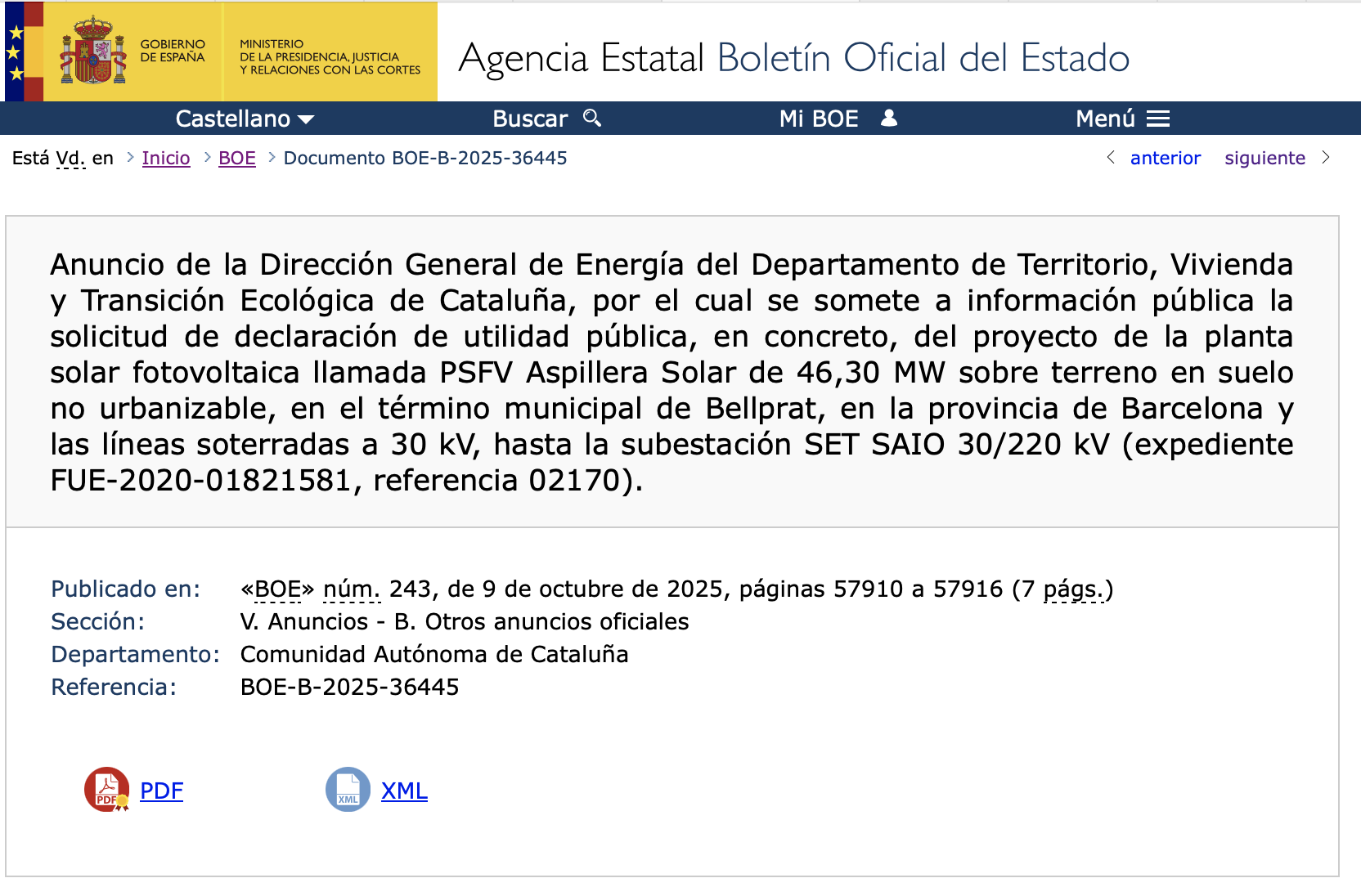 Expropiaciones en Bellprat (Barcelona)