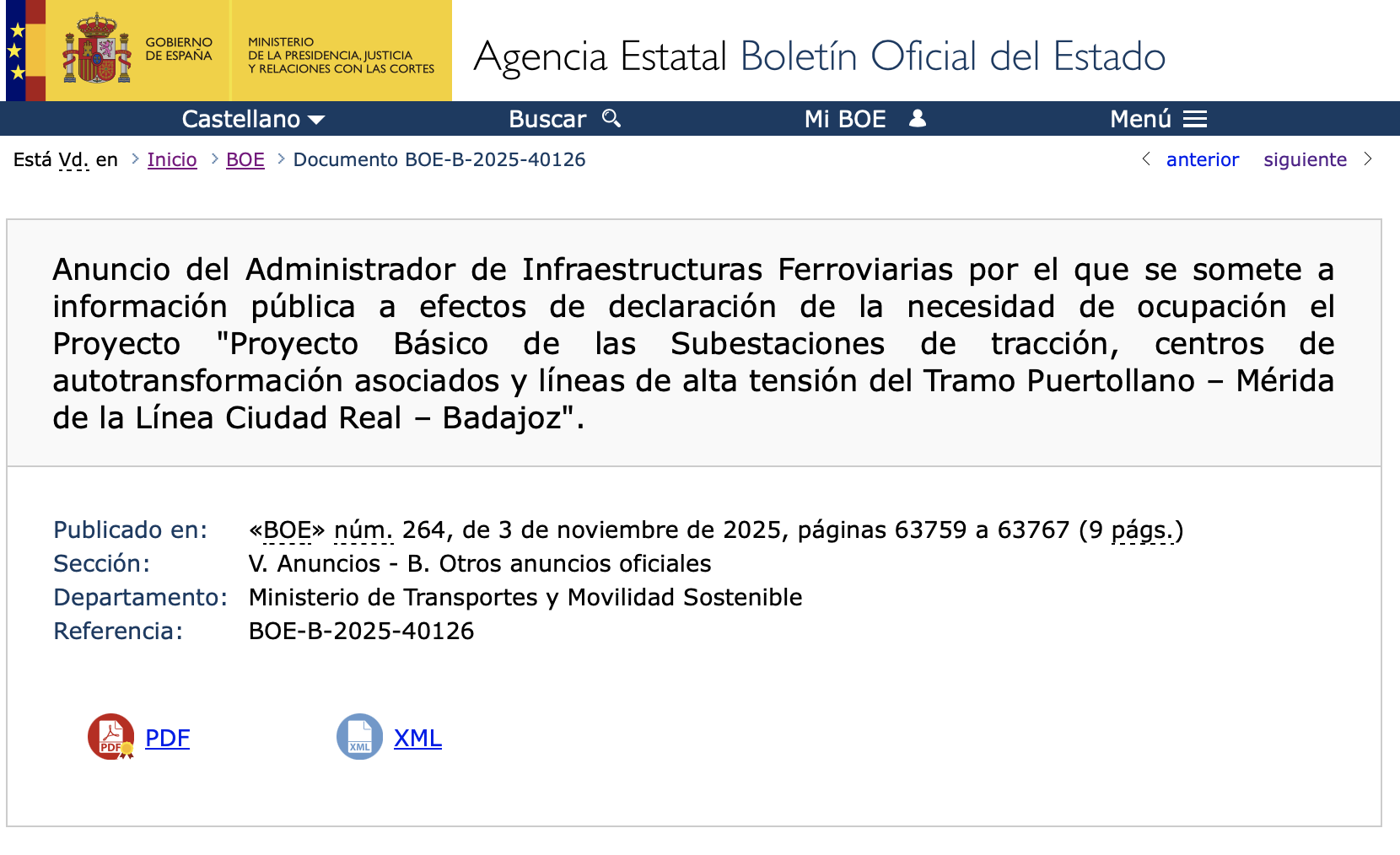Expropiaciones en municipios de Badajoz Ciudad Real y Córdoba