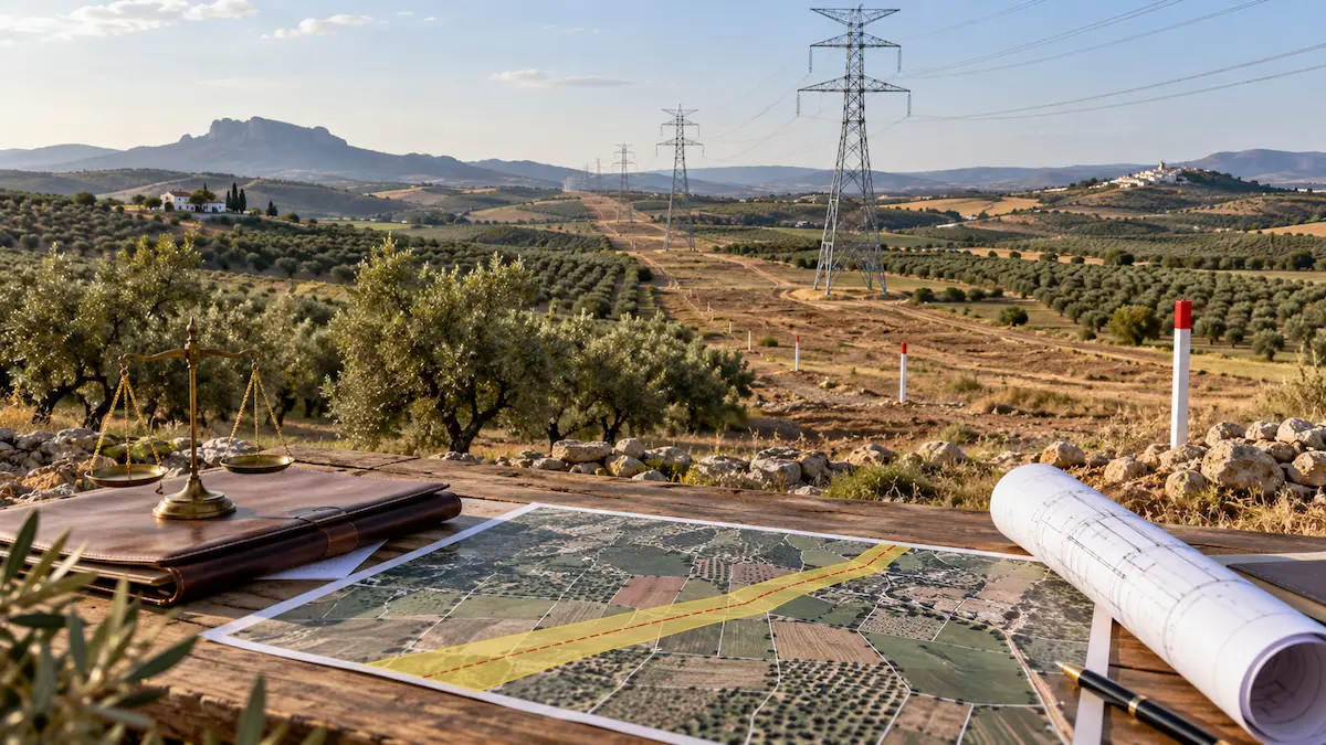 Expropiación línea eléctrica aérea